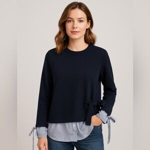 YINER Elegant Navy blue Top